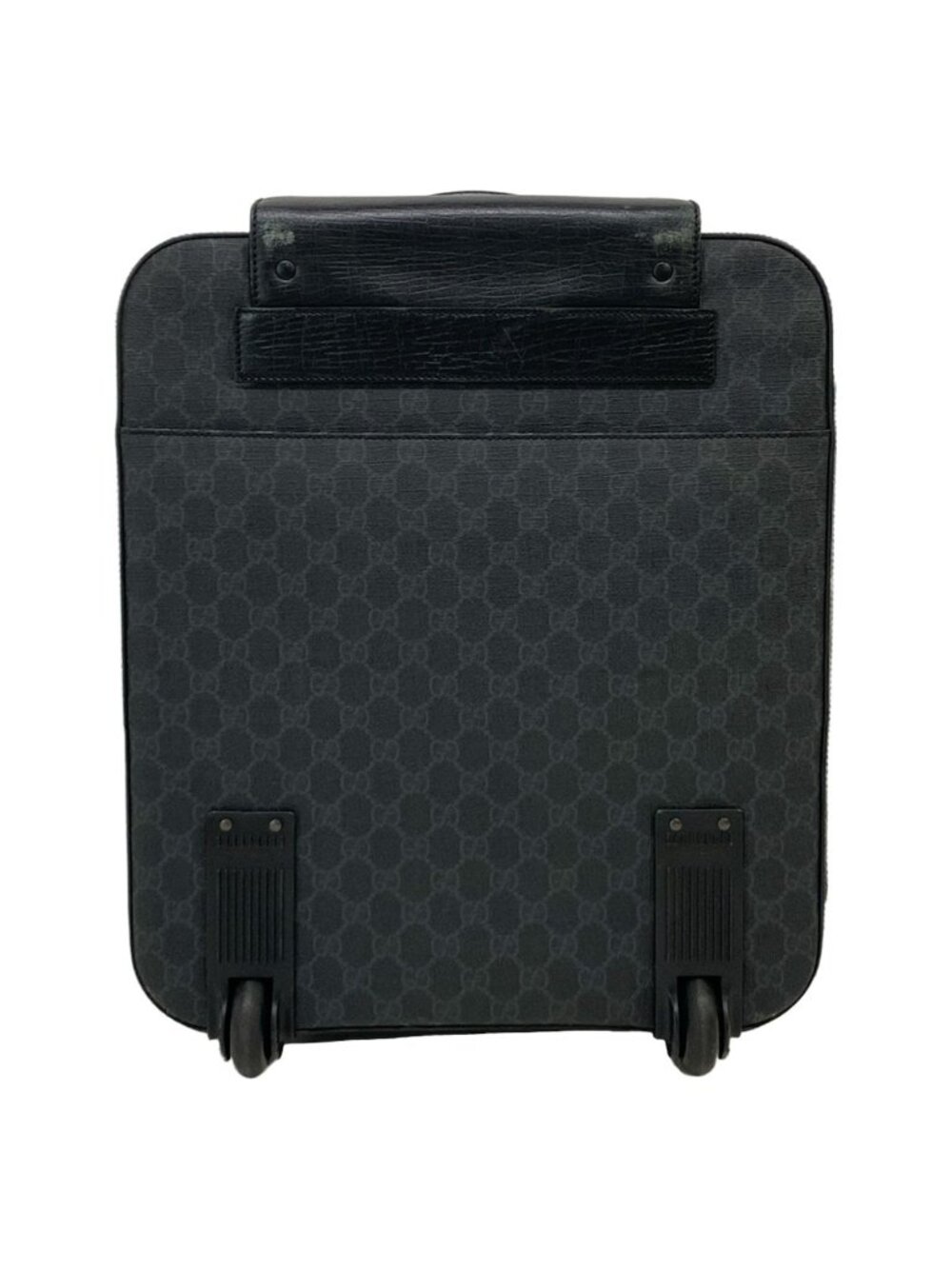 Gucci Travel Bag GG Supreme Black Dark Gray Leather - Picture 3 of 15